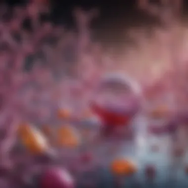 Illustration depicting the enzyme lipase in action within a cellular environment