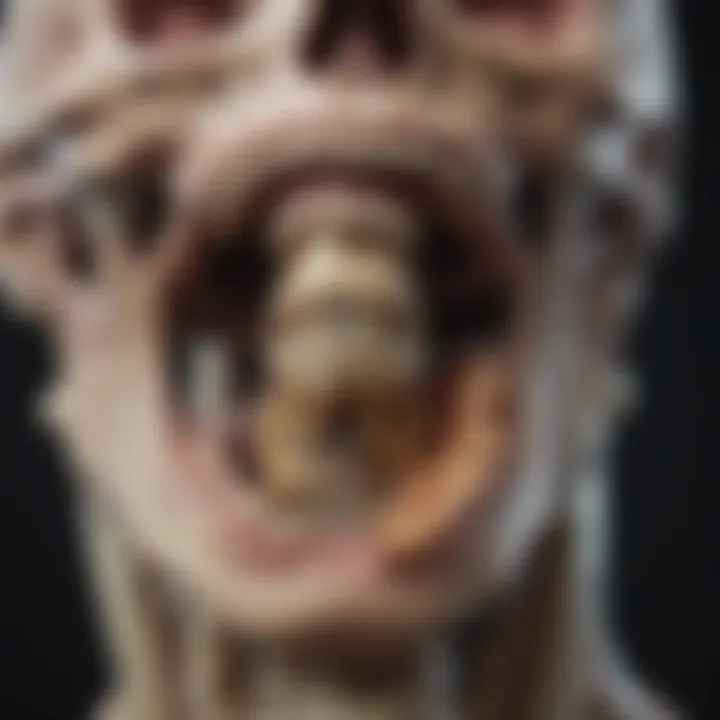 Illustration of bone structure affected by metastatic disease