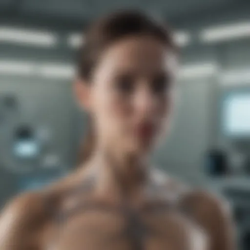 AI algorithm analyzing patient data in an emergency room