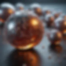 Illustration of aluminum nanoparticles at the nanoscale level