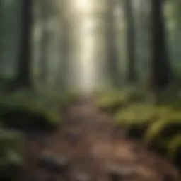 A dense forest illustrating the beauty of nature before deforestation