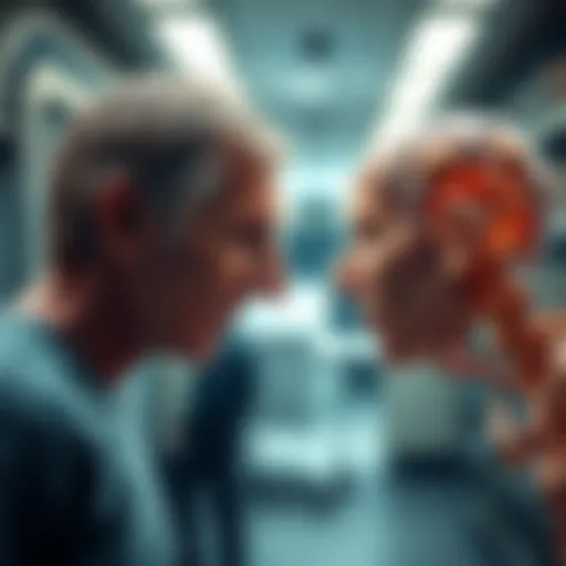 Conceptual representation of biological age versus chronological age