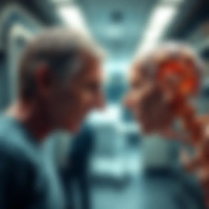 Conceptual representation of biological age versus chronological age