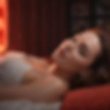 Benefits of Red Light for Enhanced Sleep Quality Diagram showing the benefits of red light on sleep quality.