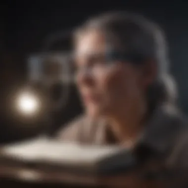 Innovative Design of a Blind Reading Machine Illustration of a blind reading machine in use by an individual