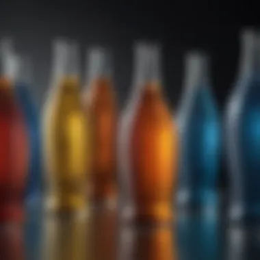 Innovative bottle designs showcasing various shapes and functionalities