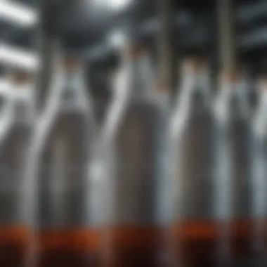 Production of Carbonated Bottles Manufacturing plant highlighting the production of carbonated bottles