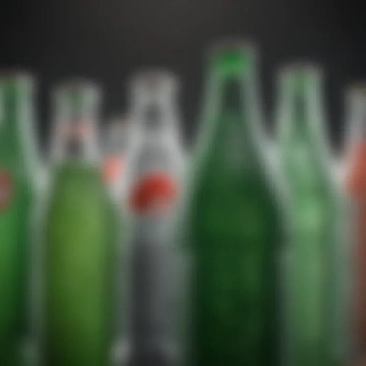 Recycling processes demonstrating the lifecycle of carbonated bottles