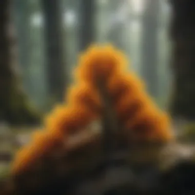 Ecological Importance of Caterpillar Fungus Ecological landscape showcasing caterpillar fungus growth