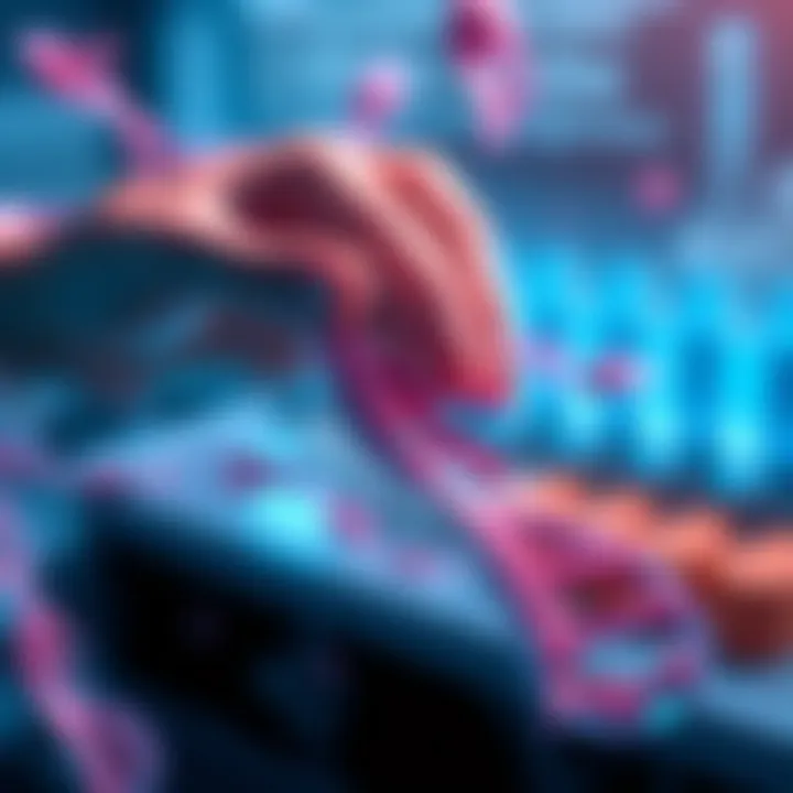 Illustration depicting cell-free DNA analysis in kidney transplant monitoring