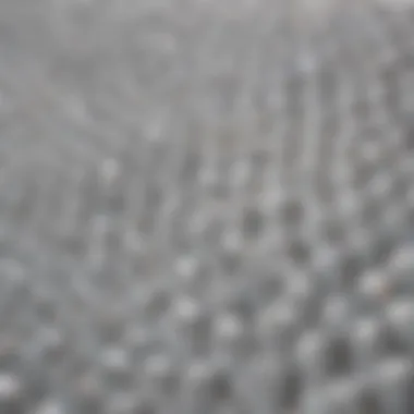 Close-up view of ceramic membrane structure