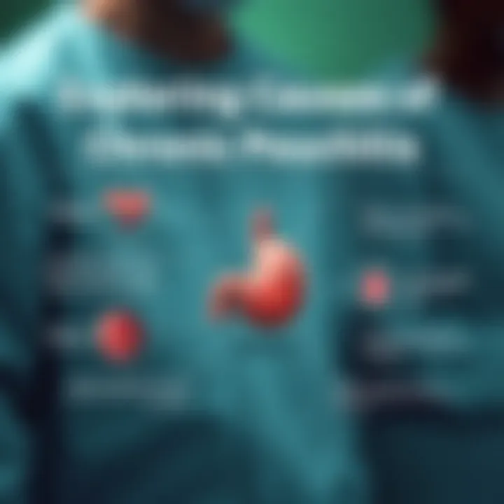Infographic on causes of chronic pouchitis
