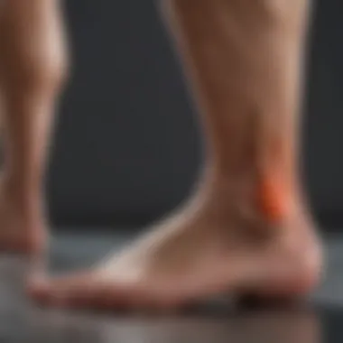 Causes of Plantar Fasciitis vs. Achilles Tendonitis Illustration depicting common causes of plantar fasciitis and Achilles tendonitis.