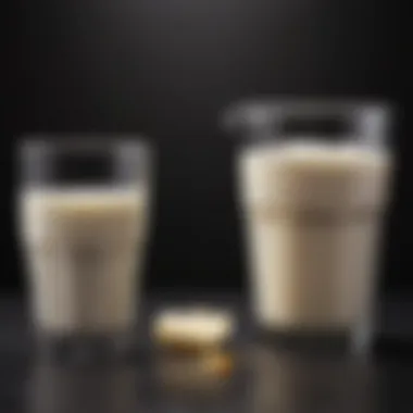 Carbohydrate Levels in Skim vs Whole Milk Graph illustrating carbohydrate levels in skim and whole milk