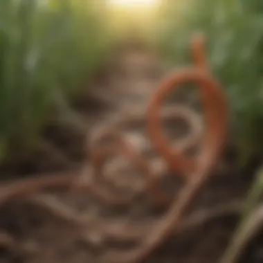 Nematodes Impact on Crop Health Visual representation of nematode impact on crop health