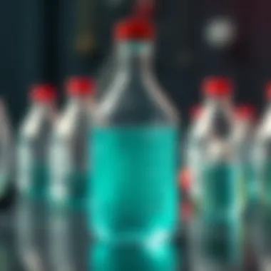 Chemical structure of ammonia solution