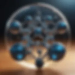 Molecular structure of hydrogen showcasing its simplicity and abundance in the universe