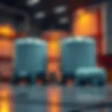 Advanced Nitrogen Storage Solutions Innovative nitrogen storage tanks showcasing advanced technology