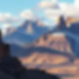 The Majesty of the Rocky Mountains Breathtaking view of the Rocky Mountains showcasing their grandeur and unique geological formations.