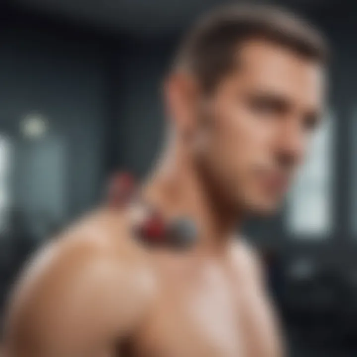 Visual representation of physical therapy exercises for shoulder health