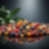 A vibrant assortment of natural ingredients for vitamin formulation