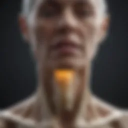Illustration of bone density reduction
