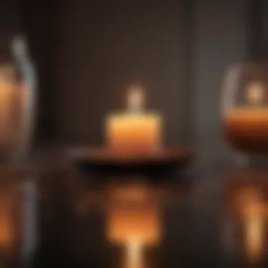 Creating a Calm Environment A meditative space with candles and soft lighting.