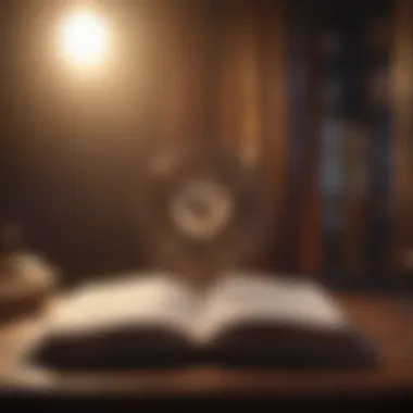 Philosophy of Peace An open book with philosophical texts reflecting deep thought.