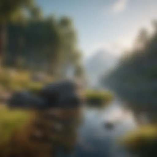 A tranquil landscape symbolizing serenity and tranquility.