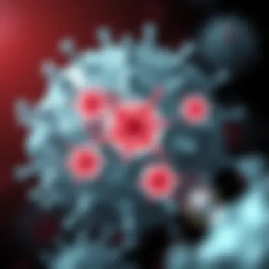 Diagram showing the development of CD4 cells