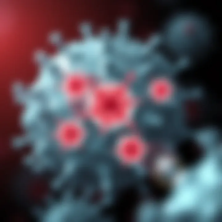 Diagram showing the development of CD4 cells