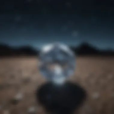 A starry night sky resembling scattered diamonds