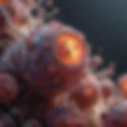 Microscopic view of pneumonia-causing pathogens