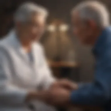 Consultation Between Clinician and Elderly Patient Elderly patient consultation
