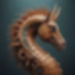Illustration of the hippocampus highlighting its role in memory processing