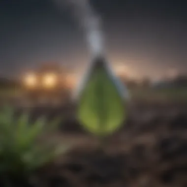 Carbon Emissions in Ethanol Lifecycle Visual representation of carbon emissions associated with ethanol