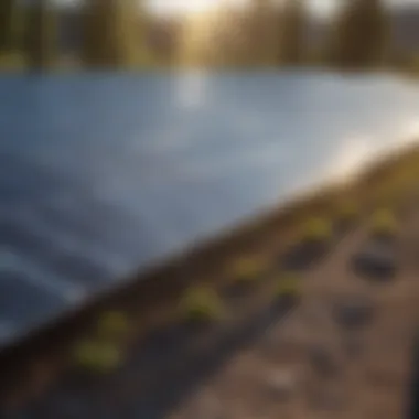 Environmental Benefits of Bio Solar Technology Visual representation of the environmental benefits of bio solar panels