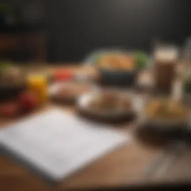 Meal Planning for IBS Exclusion Diet Visual representation of a meal plan designed for individuals following an exclusion diet