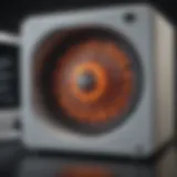 High-resolution CT scan showcasing microwave ablation targeting