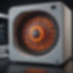 High-resolution CT scan showcasing microwave ablation targeting