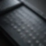A close-up view of an e-Braille device displaying tactile text.