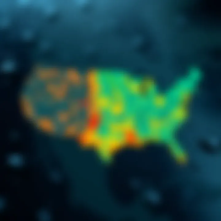 Detailed Flood Risk Map of the USA Detailed flood risk map highlighting high-risk areas in the USA