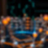 Illustration of LSTM architecture showcasing input, output, and cell states.