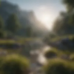 A serene landscape representing mental tranquility