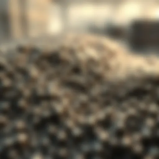 Close-up view of micro magnetic beads showcasing their unique properties