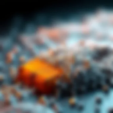 Visual representation of micro magnetic beads in environmental applications