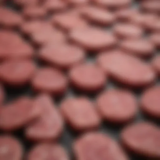 A vibrant display of various non-meat meat products.