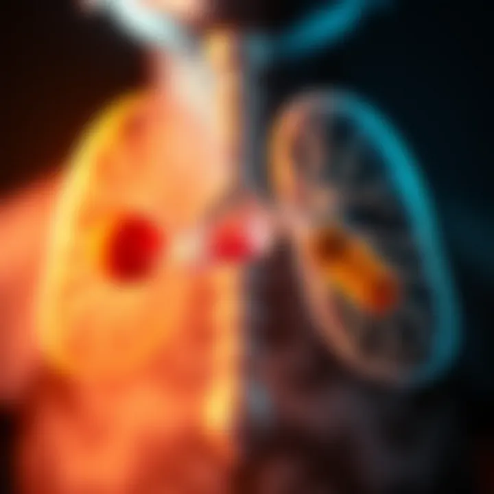 Visual representation of potential side effects related to steroid use in asthma.