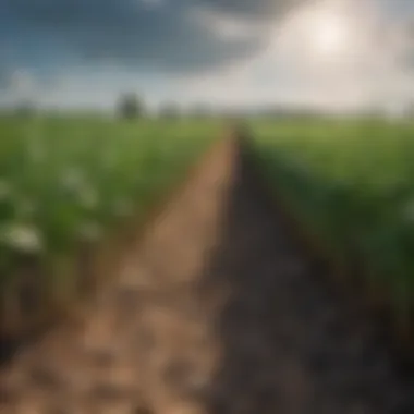 Crops Thriving with Slow Release Nitrogen Fertilizers Healthy crops thriving due to the use of slow release nitrogen fertilizers