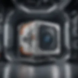 A compact storage module designed for microgravity environments.